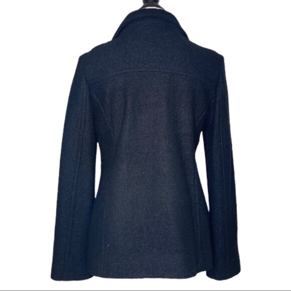 Lands’ End Black Wool Blend Full Zip Jacket Women's Size 10 - Picture 5 of 9